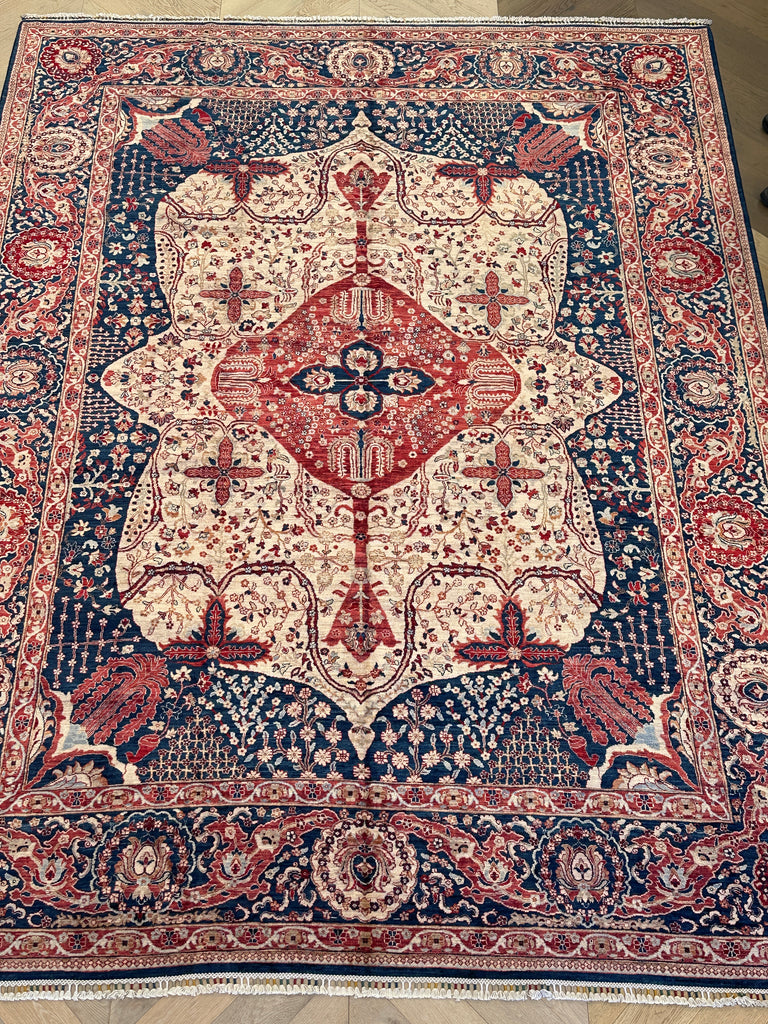 Afghan handmade rug,Chobi. Size:356x264cm