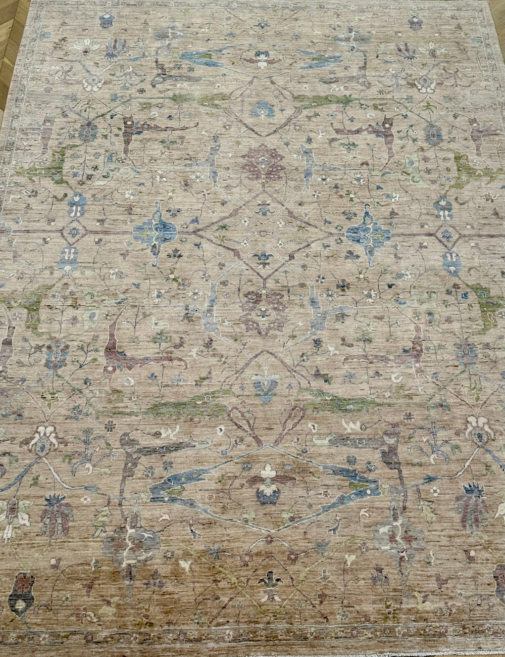 Afghan handmade rug,Chobi. Size:362x267 cm