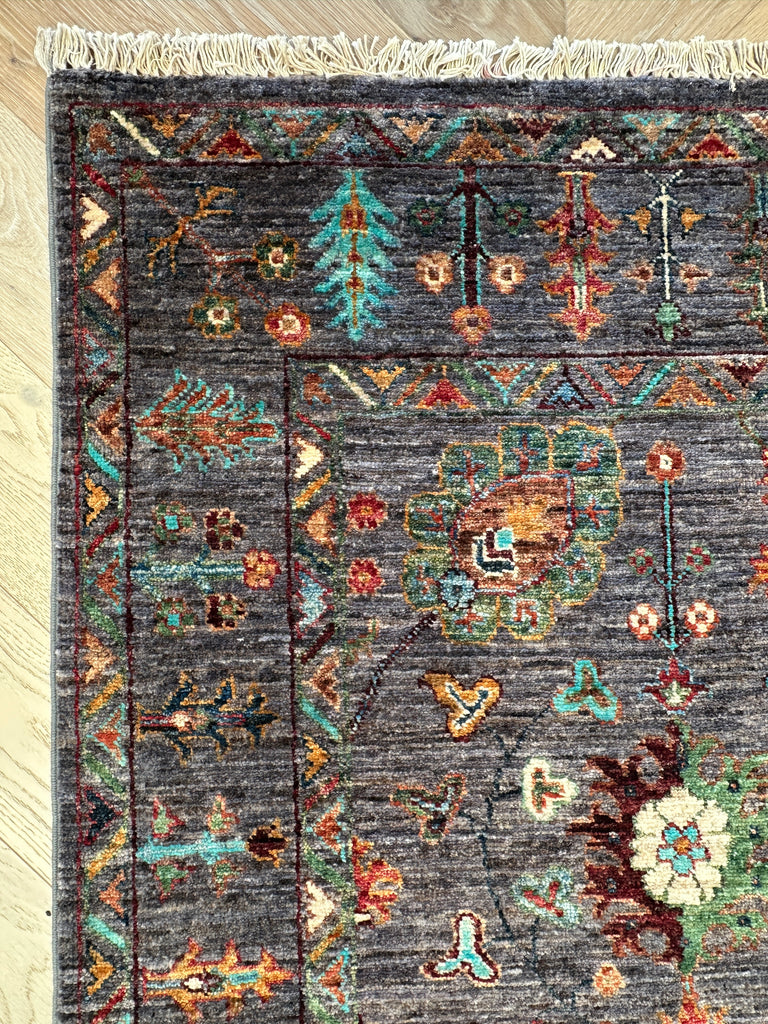 Afghan handmade rug,Chobi. Size: 226x148 cm