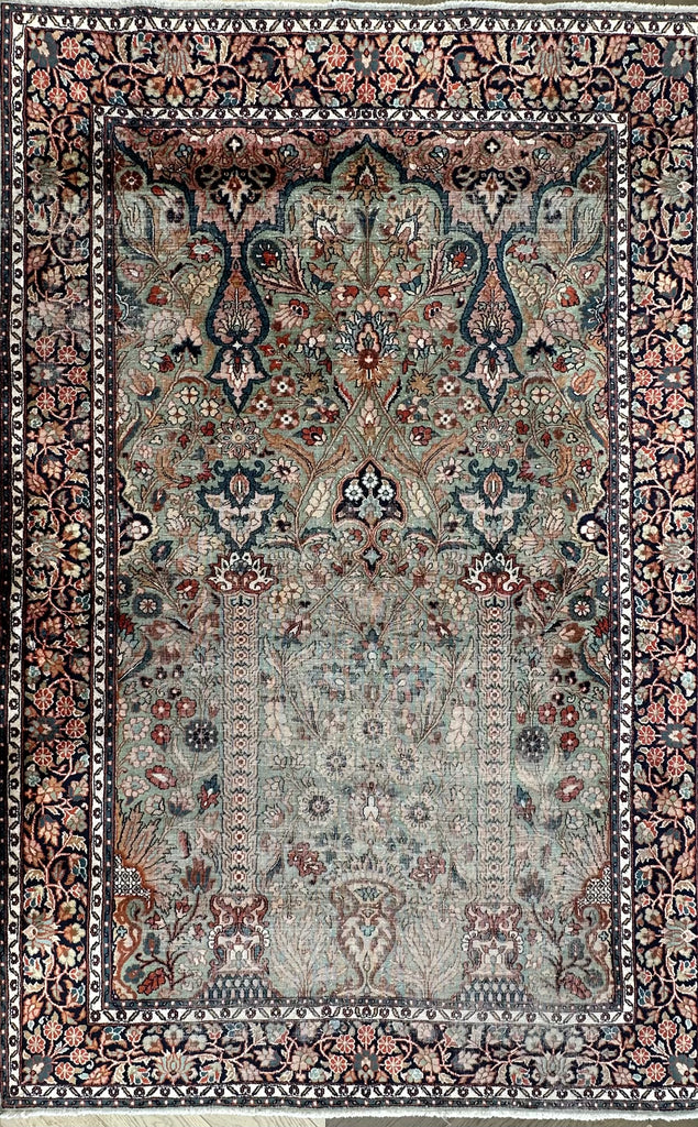 Vintage Turkish handmade rug 185x123 cm