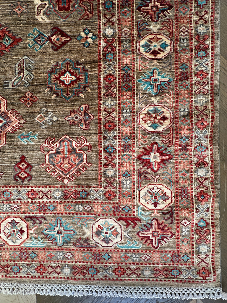 Afghan handmade rug,Chobi. Size: 237x174 cm