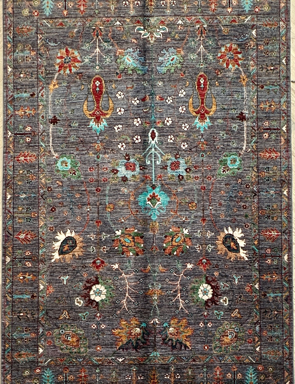 Afghan handmade rug,Chobi. Size: 226x148 cm