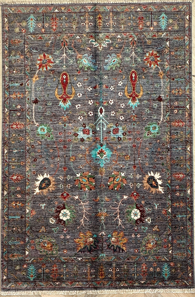 Afghan handmade rug,Chobi. Size: 226x148 cm