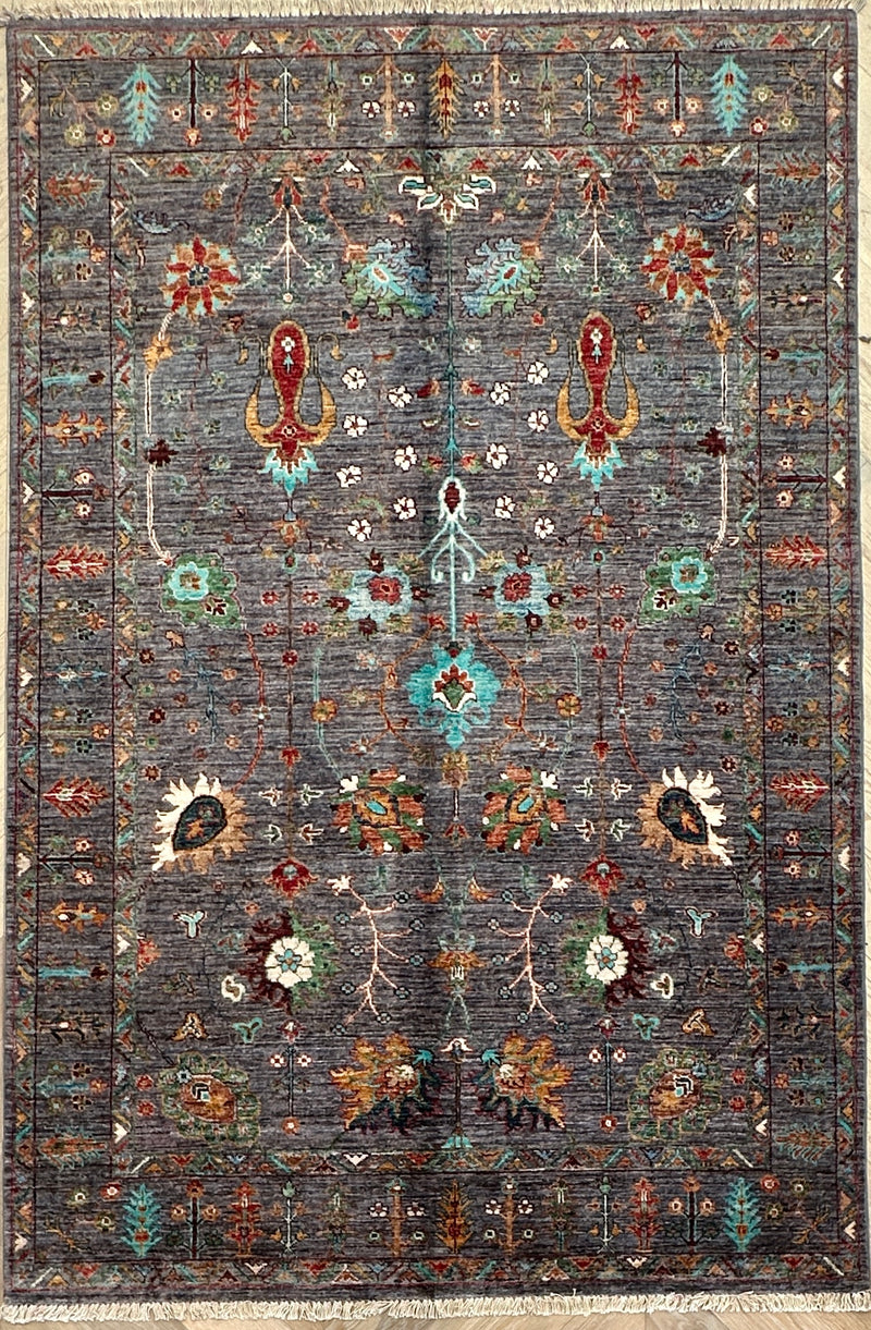 Afghan handmade rug,Chobi. Size: 226x148 cm