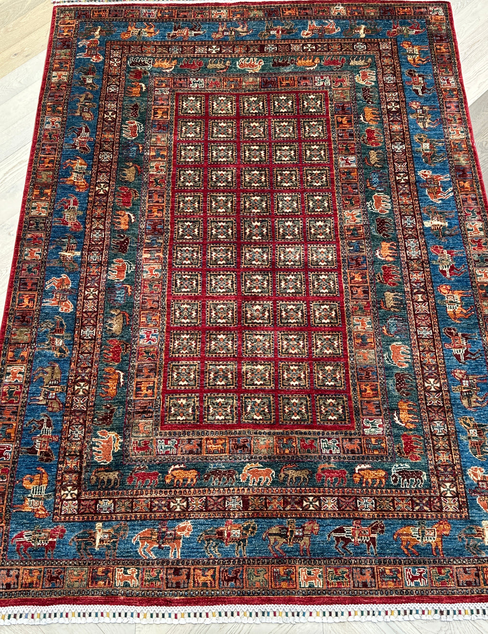 Afghan handmade rug,Chobi . Size: 260x184 cm