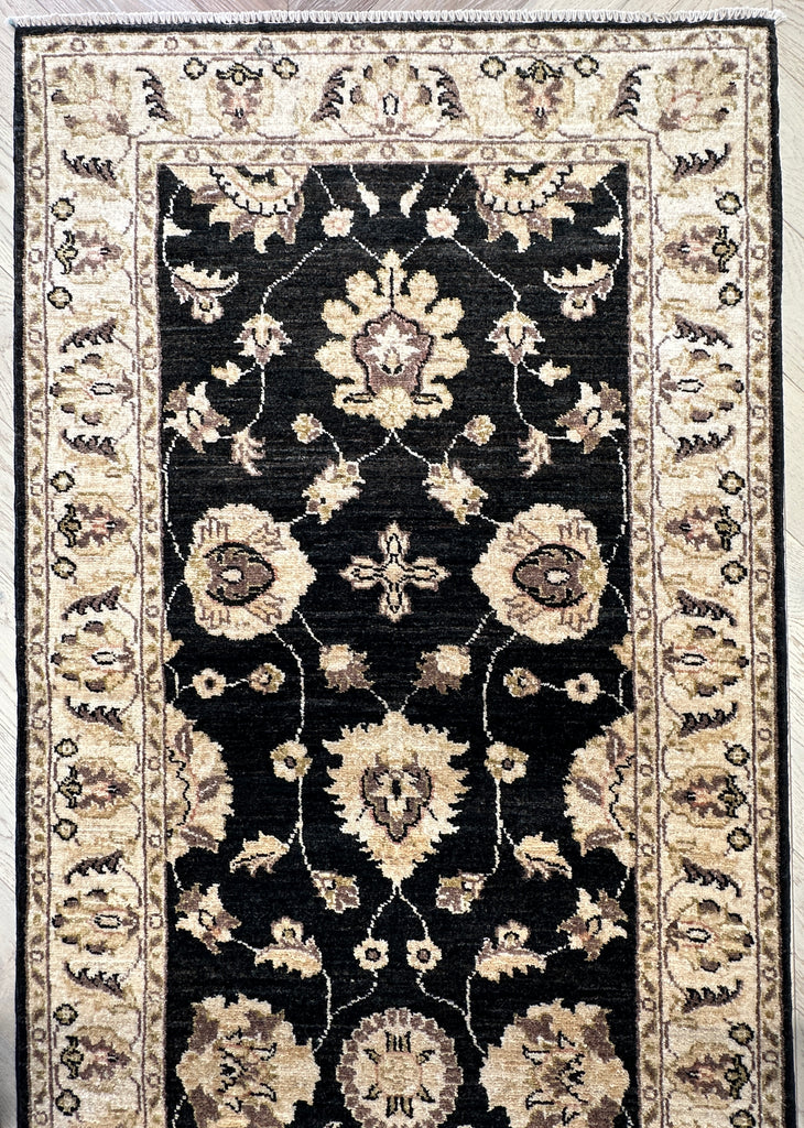 Afghan handmade runner, Chobi. Size: 300x87cm