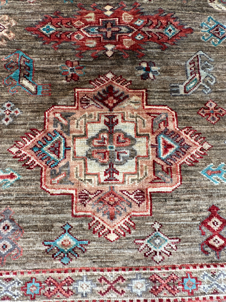 Afghan handmade rug,Chobi. Size: 237x174 cm