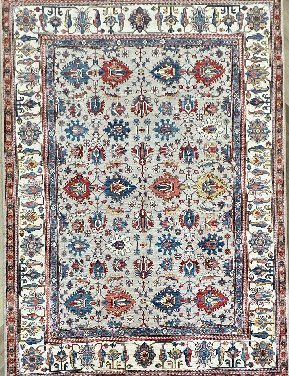 Afghan handmade rug,Chobi. Size:367x268cm