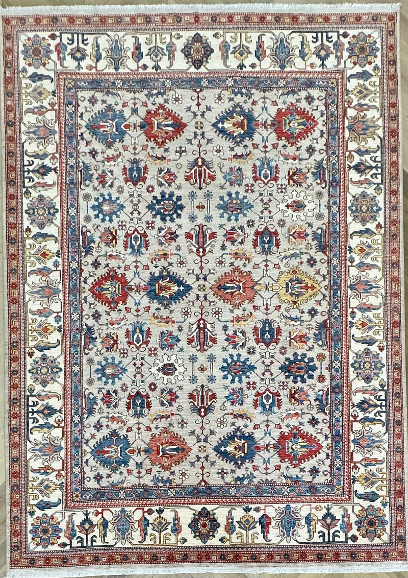 Afghan handmade rug,Chobi. Size:367x268cm