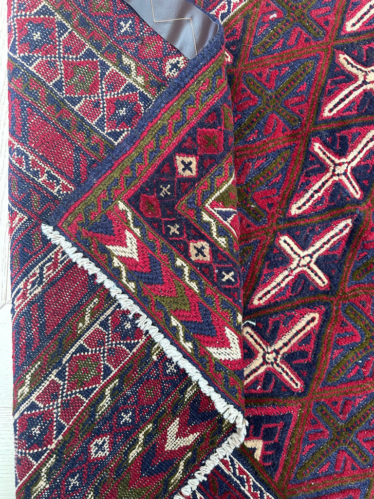 HANDMADE AFGHAN MUSHWANI KILIM | 281x214 CM|