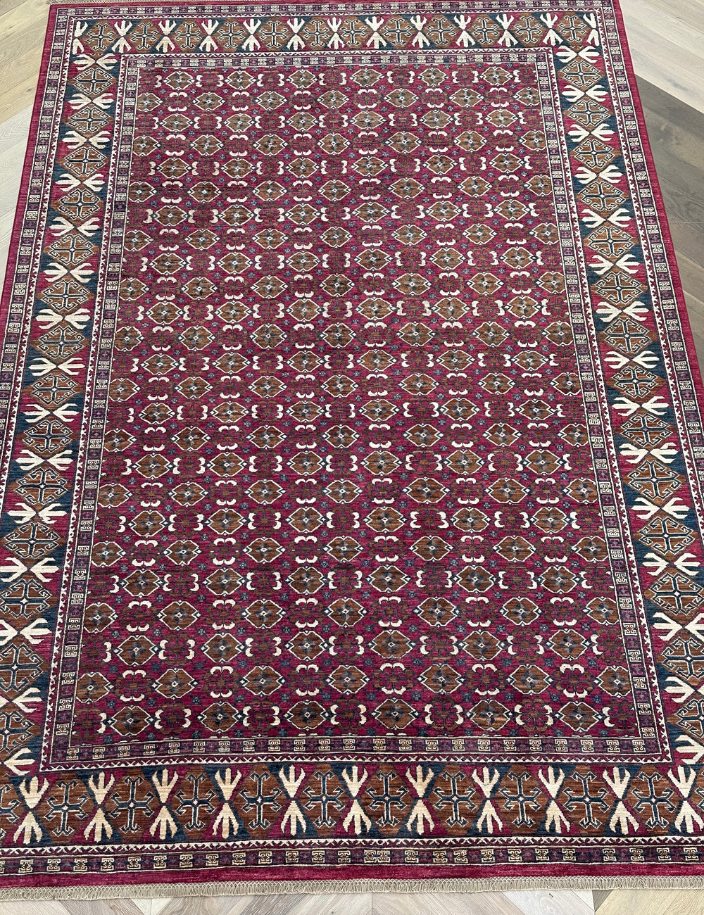 Afghan handmade rug,Chobi. Size:340x230 cm
