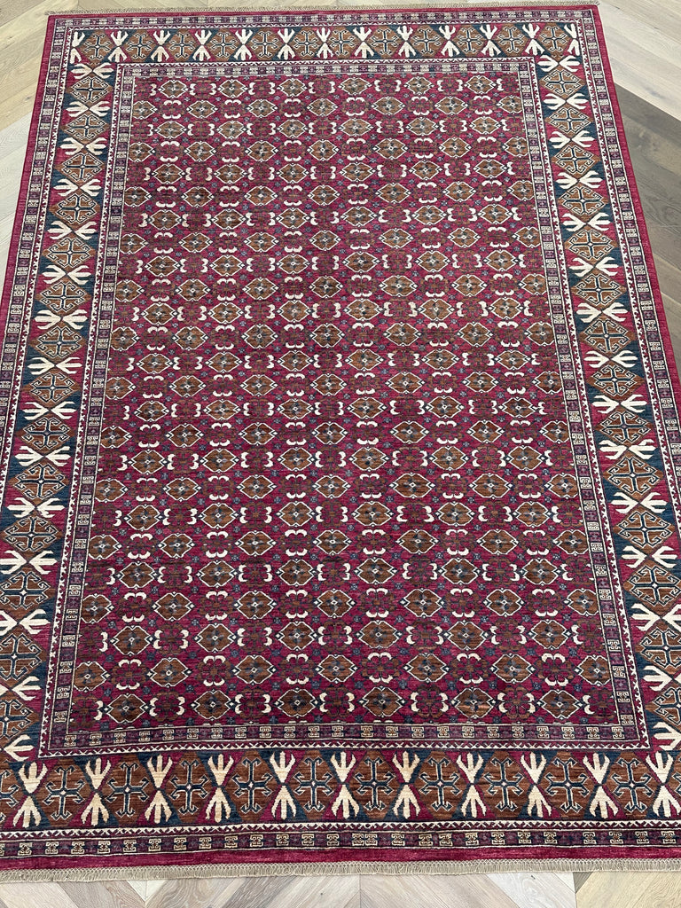 Afghan handmade rug,Chobi. Size:340x230 cm