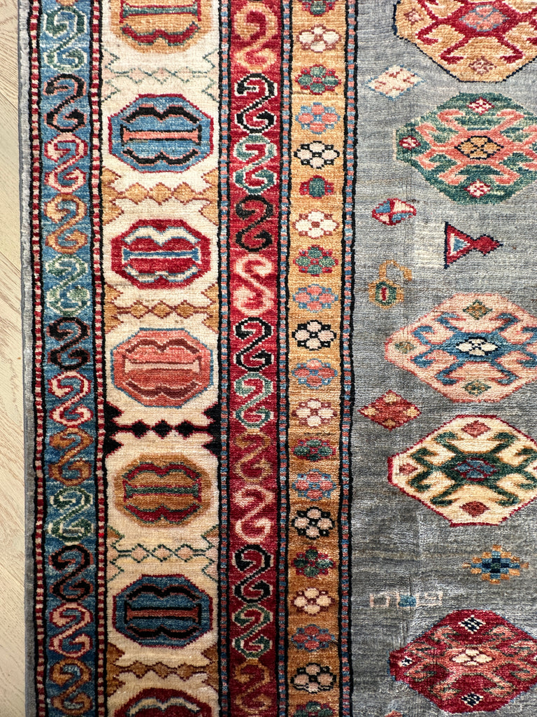 Afghan handmade rug,Chobi. Size: 233x176 cm