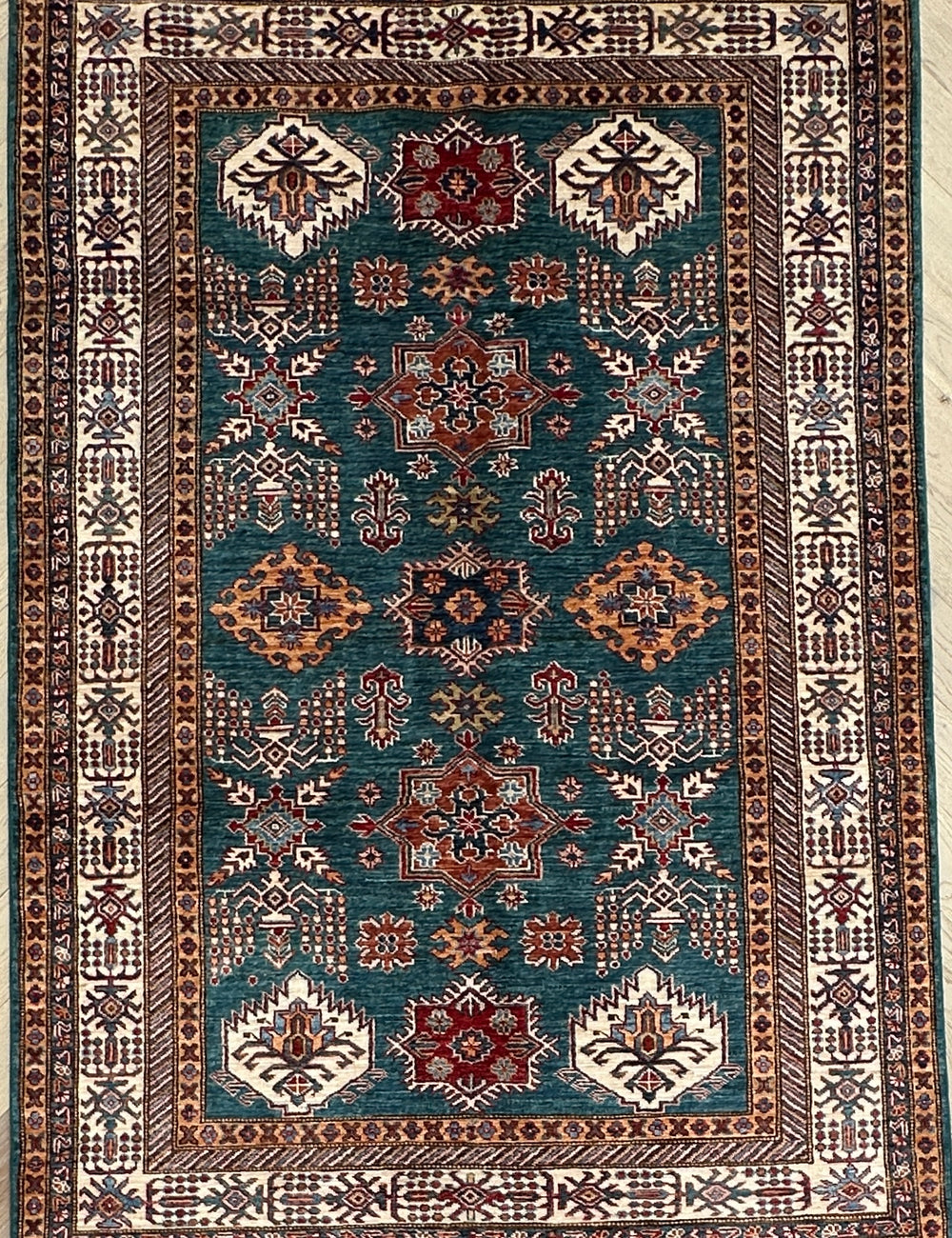 Afghan handmade rug,Chobi . Size: 220x150 cm