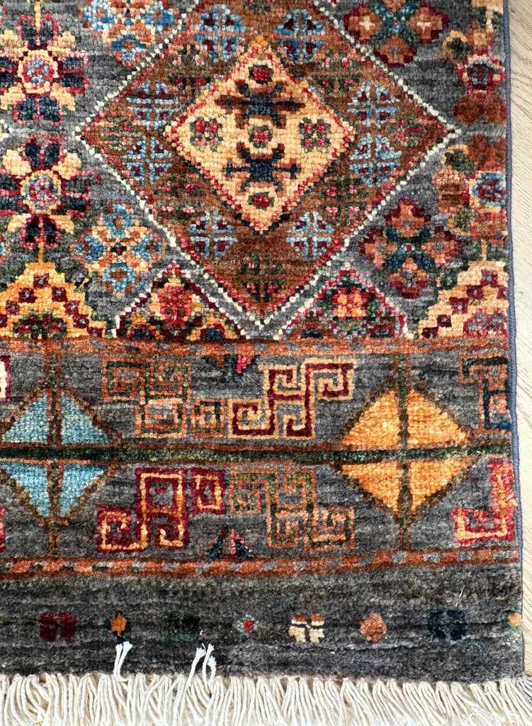 Afghan handmade rug,Chobi. Size: 214x142 cm