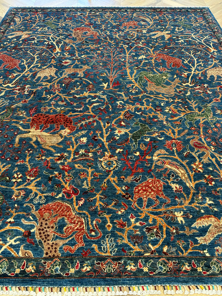 Afghan handmade rug,Chobi. Size:299x251cm