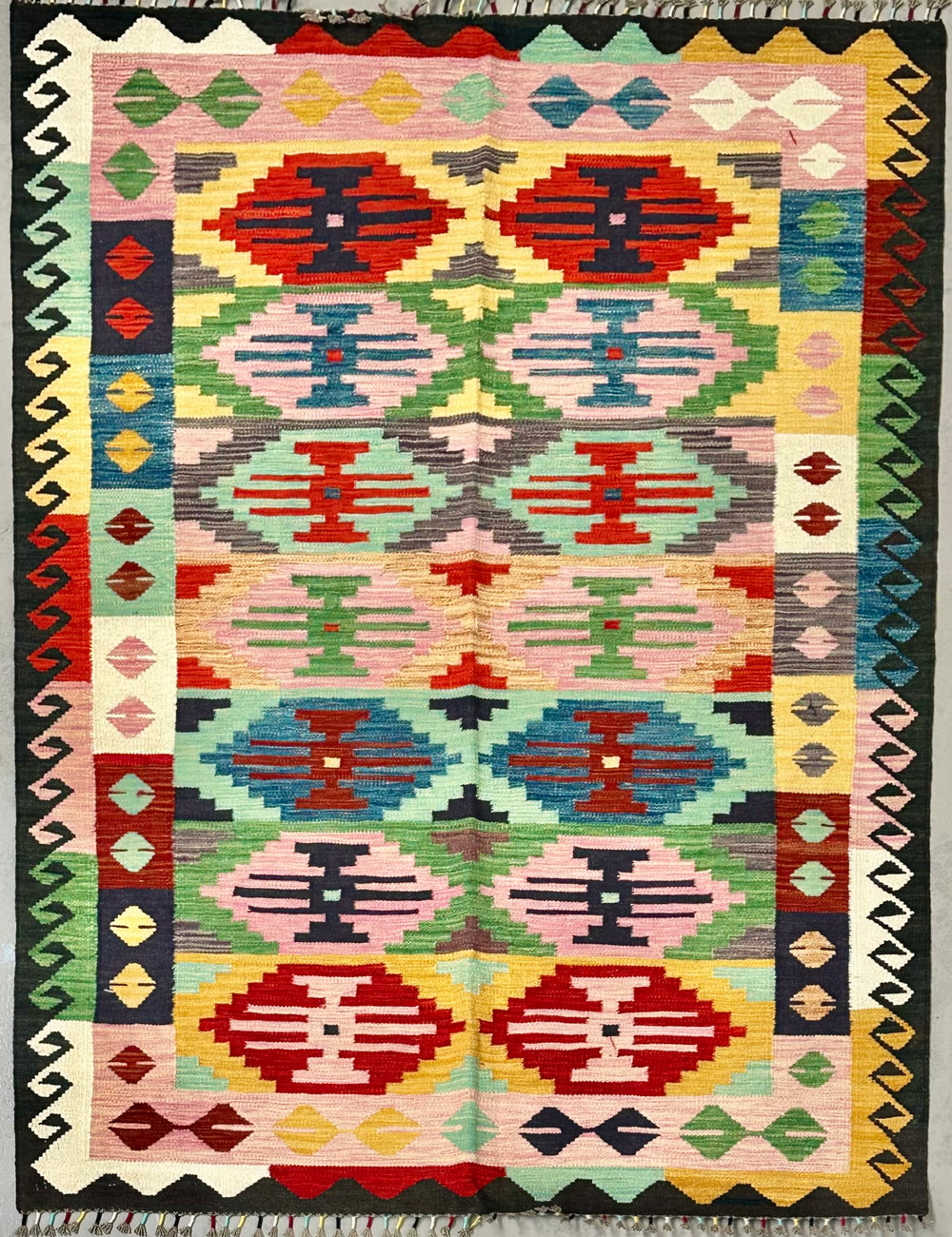 201x147cm Chobi Kilim #676