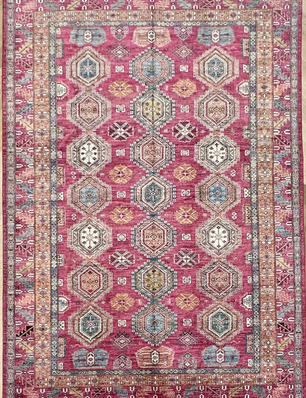 Afghan handmade rug,Chobi. Size:354x250 cm