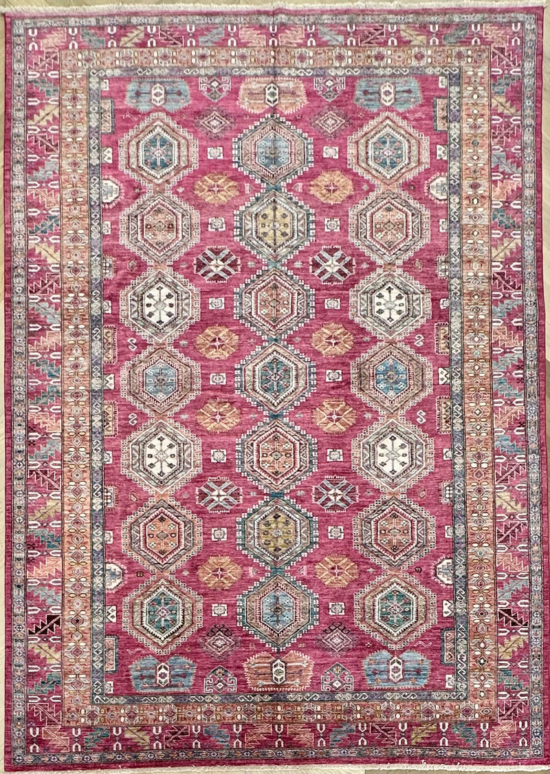 Afghan handmade rug,Chobi. Size:354x250 cm