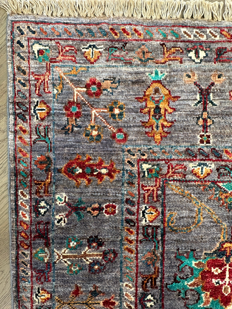 Afghan handmade rug,Chobi. Size: 196x146 cm