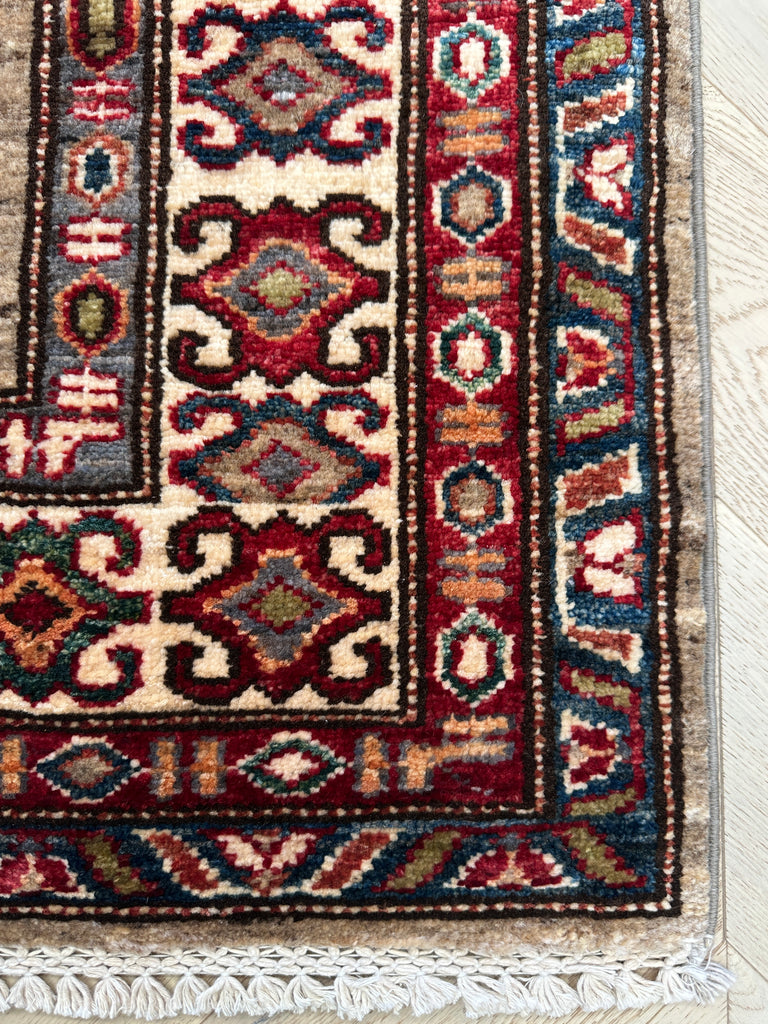 Afghan handmade rug,Chobi. Size: 198x159 cm