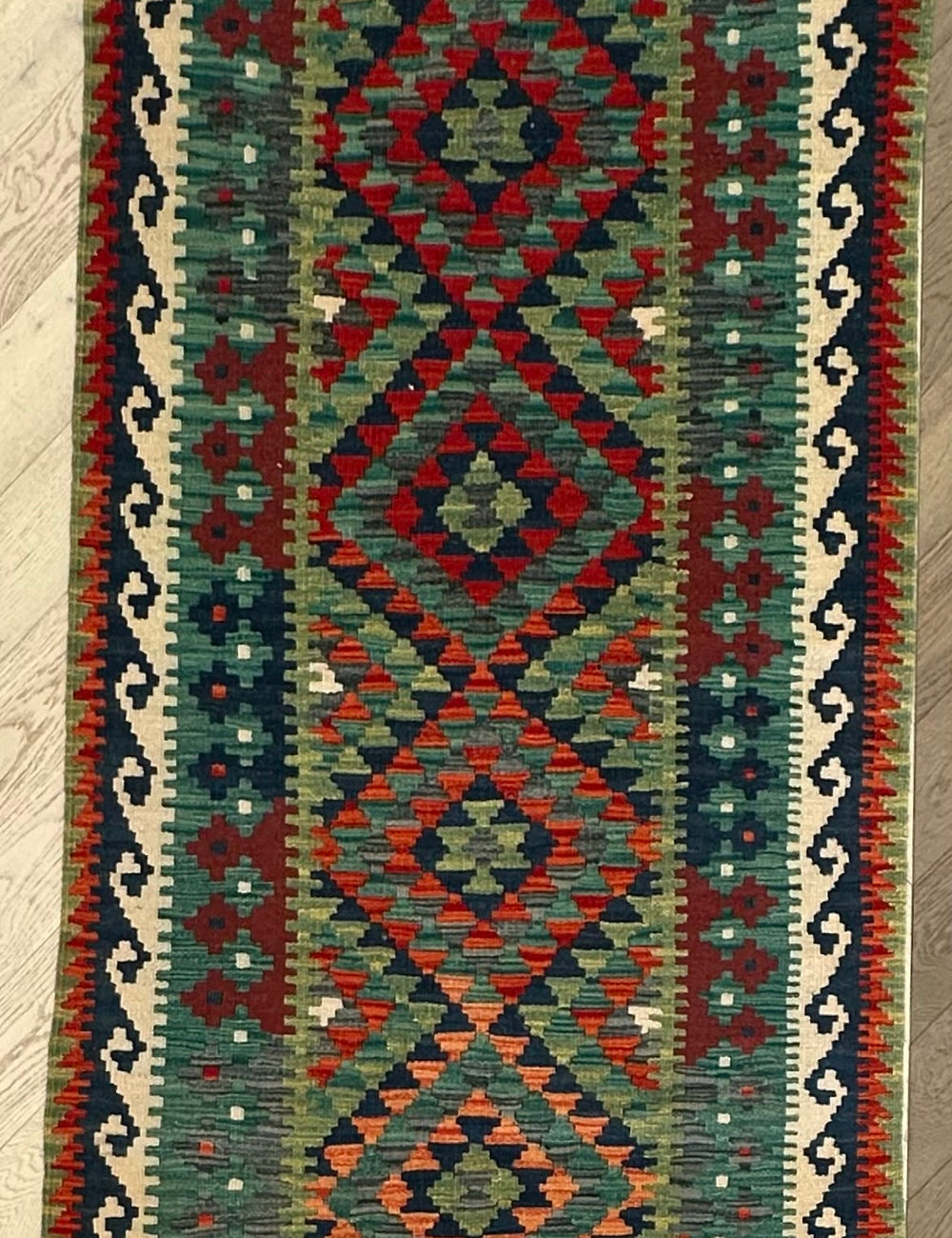 Afghan hand made Kilim runner 207x96 cm