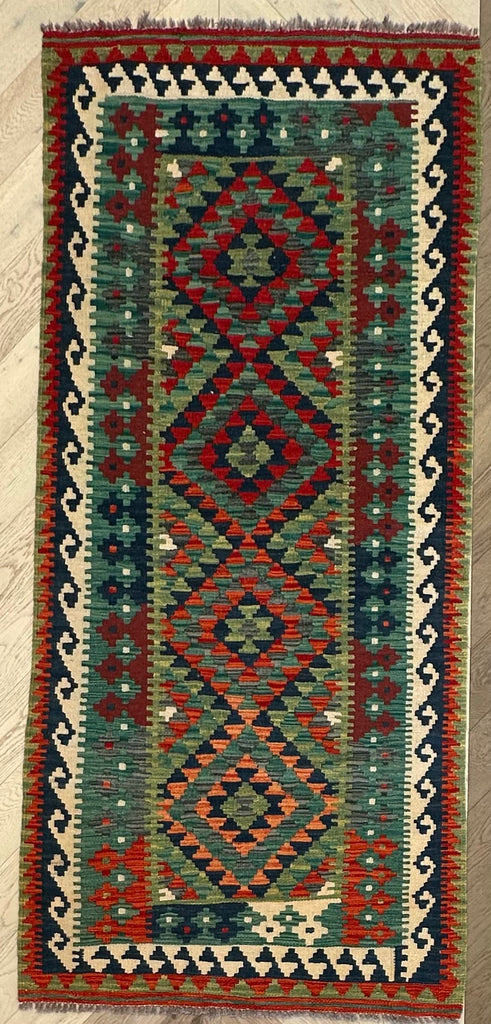 Afghan hand made Kilim runner 207x96 cm