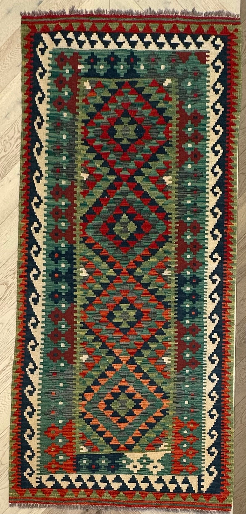 Afghan hand made Kilim runner 207x96 cm