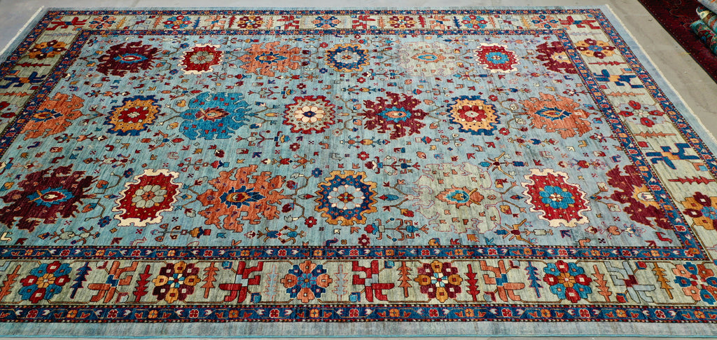 Chobi mid century rug 301x423cm