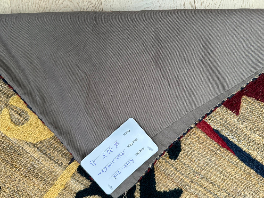 Afghan handmade tribal rug Suzani, size 214x146 cm