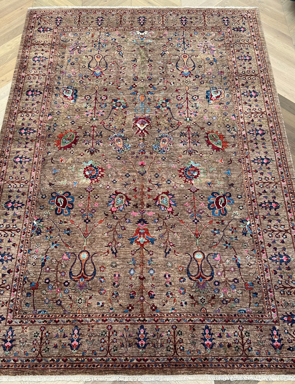 Afghan handmade rug,Chobi. Size:372x253 cm