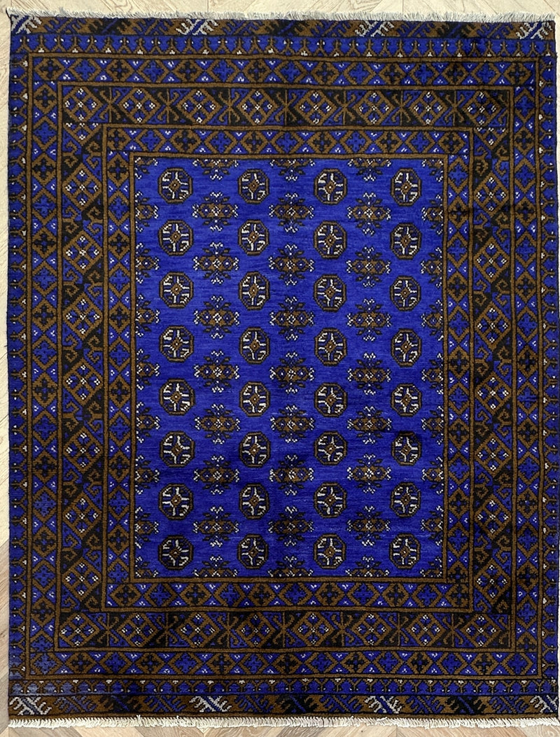Afghan handmade rug,Chobi. Size: 195x155 cm
