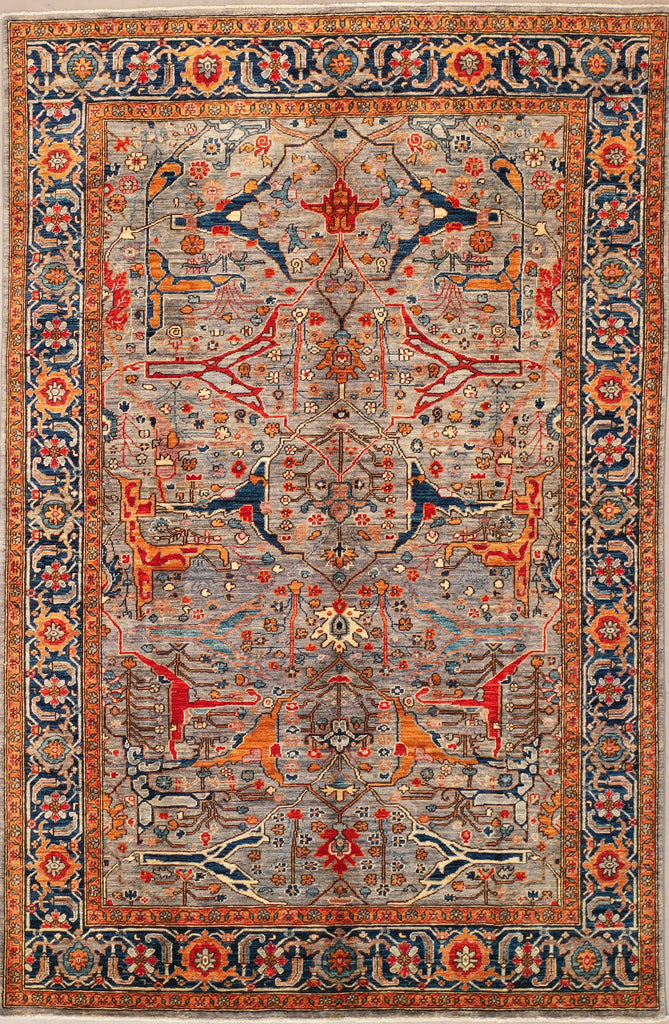 Bidjar brown rustic Area Rug, Tribal Rug 182x276