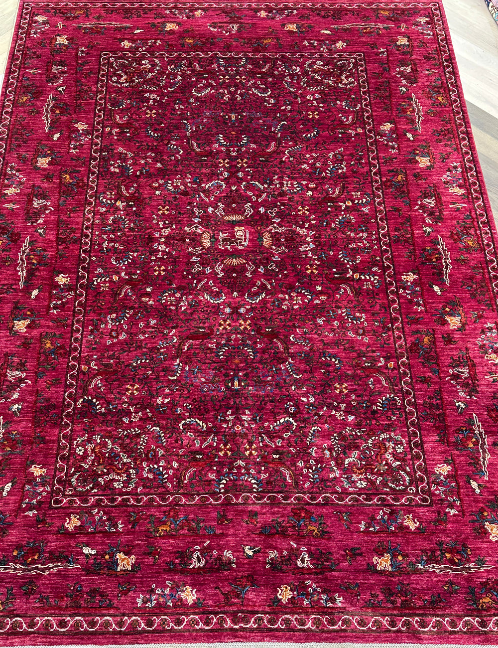 Afghan handmade rug,Chobi. Size:344x243cm