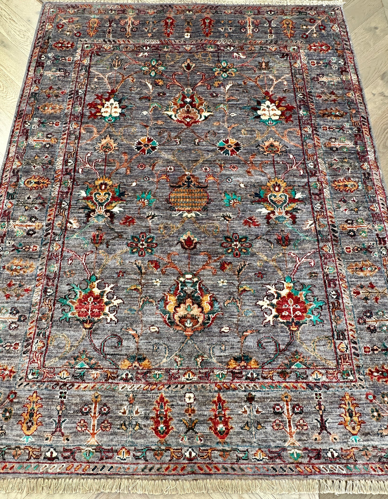 Afghan handmade rug,Chobi. Size: 196x146 cm