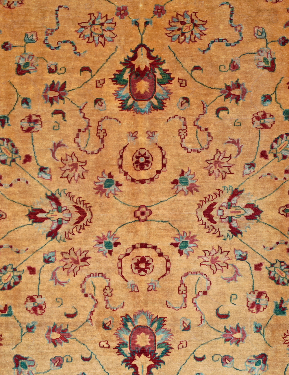Handmade Chobi zeiglar yellow rug 231x190cm