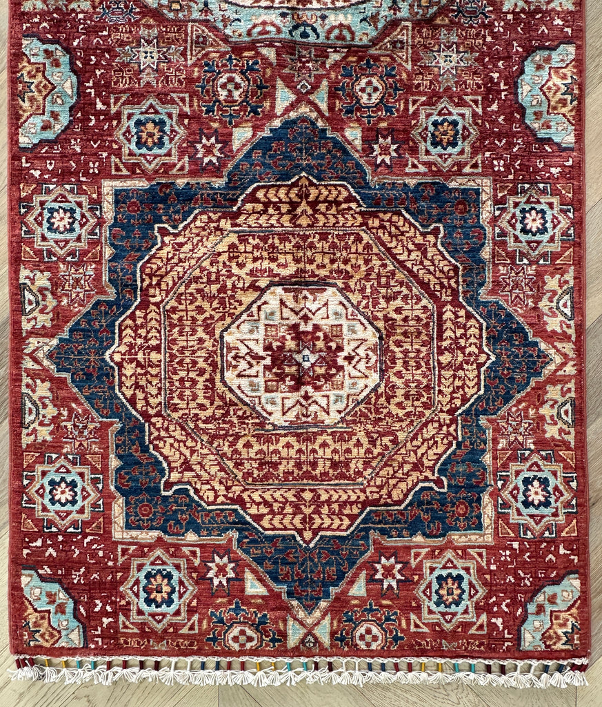 Afghan handmade chobi runner 245x87 cm