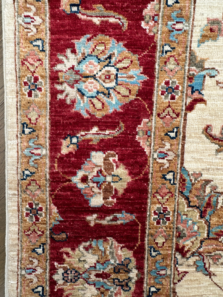 Afghan handmade rug,Chobi . Size: 293x198 cm