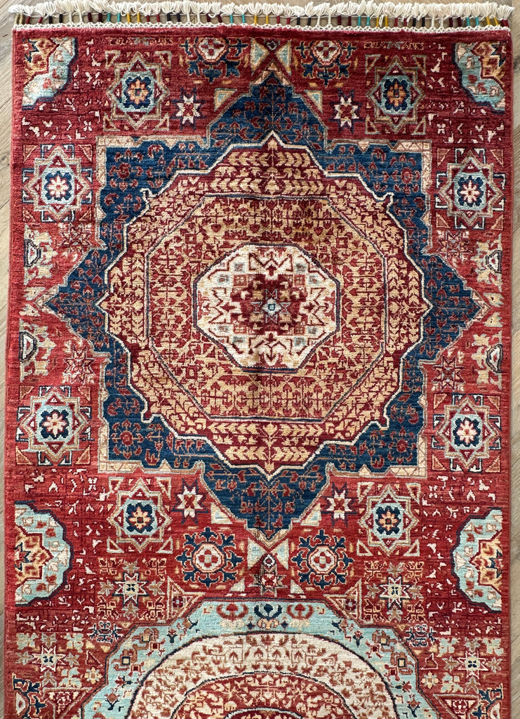 Afghan handmade chobi runner 245x87 cm