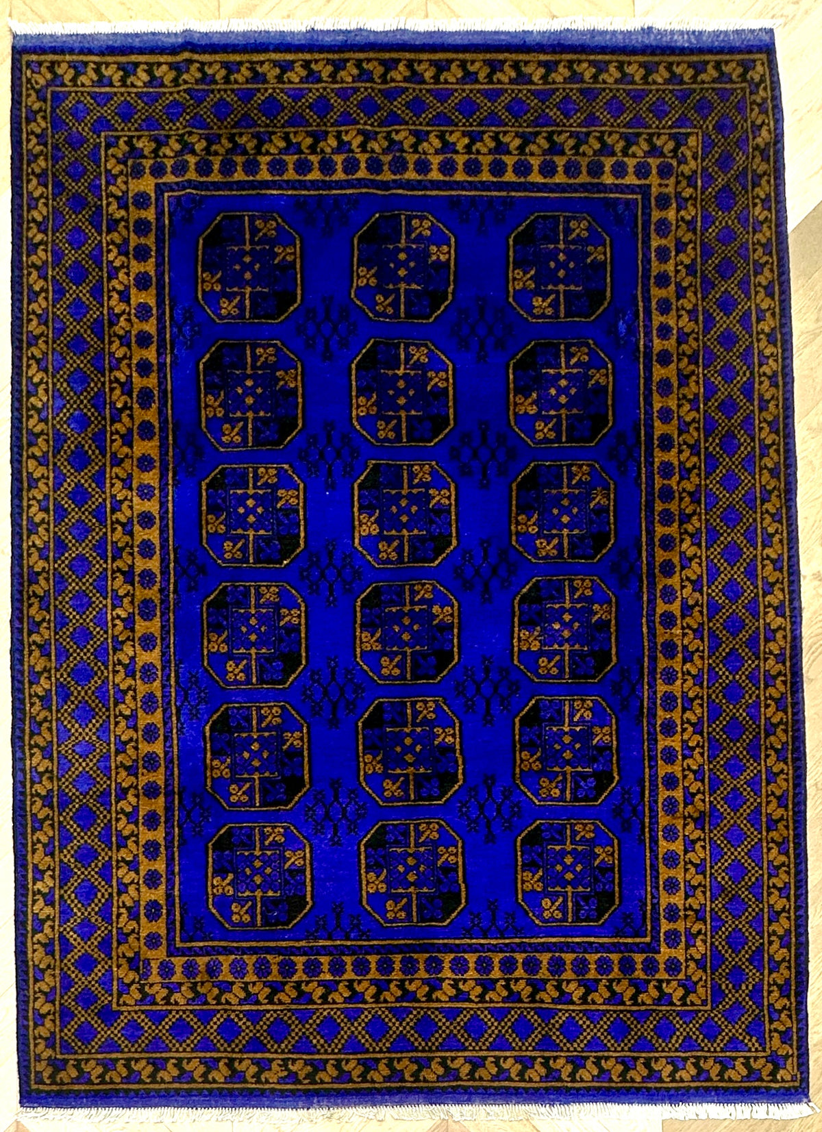 Afghan handmade rug,Chobi. Size: 278x203 cm