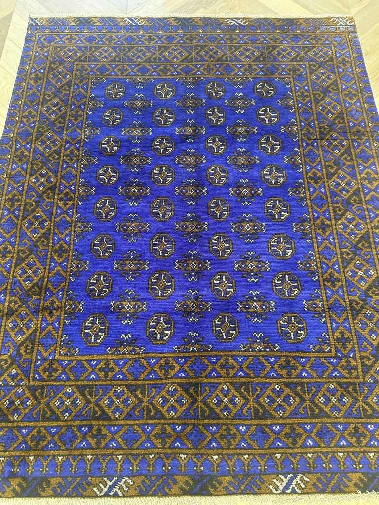 Afghan handmade rug,Chobi. Size: 195x155 cm