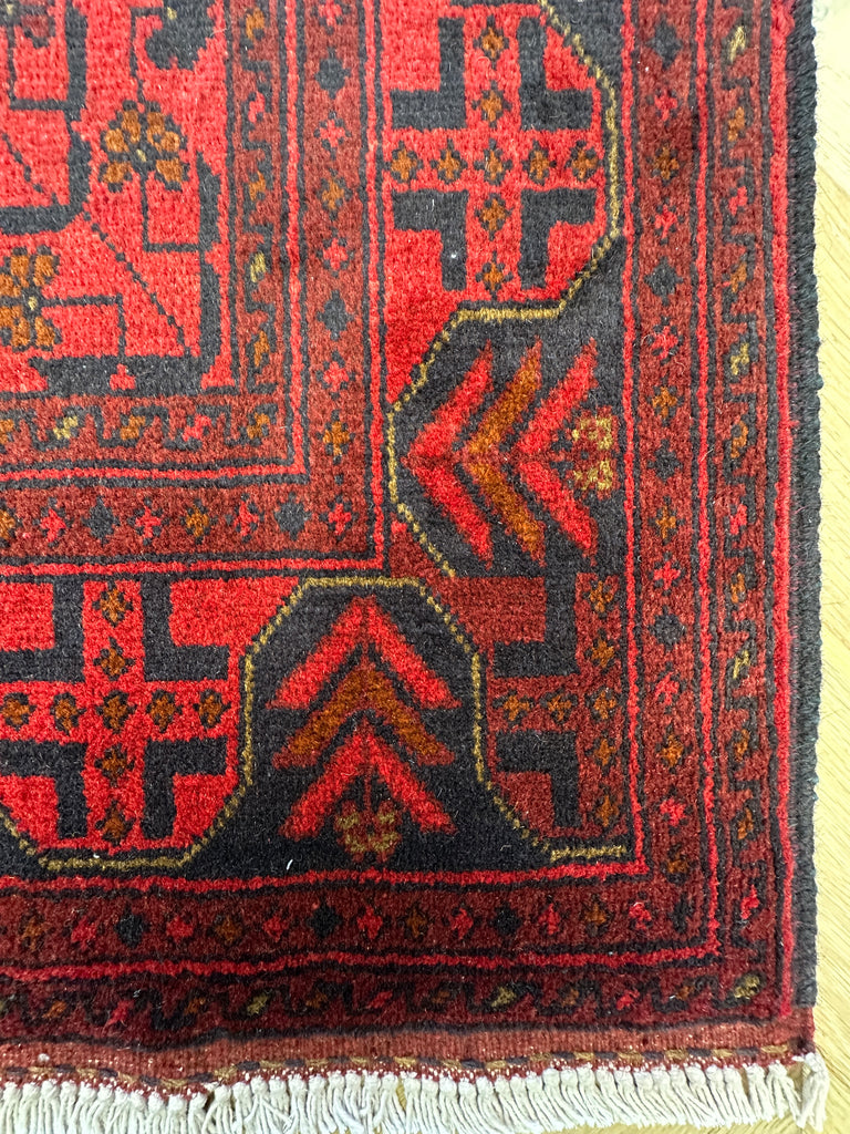 Afghan elephant foot rug 228x169  cm