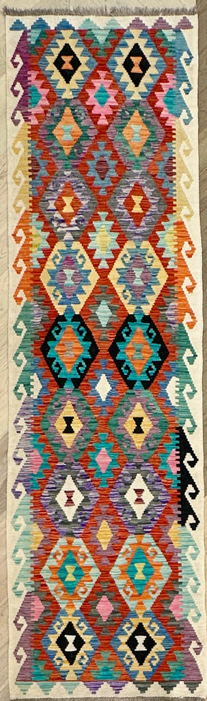 Afghan hand made Kilim runner 291x81 cm