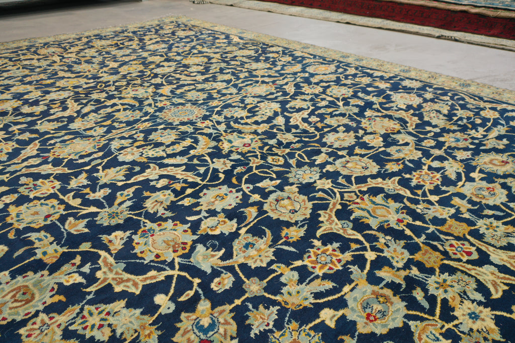 Afghan Vintage Sarouk Navy rug 333x227