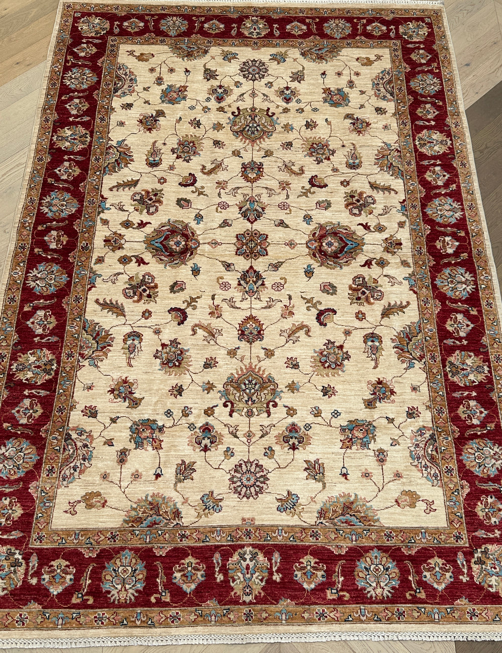 Afghan handmade rug,Chobi . Size: 293x198 cm
