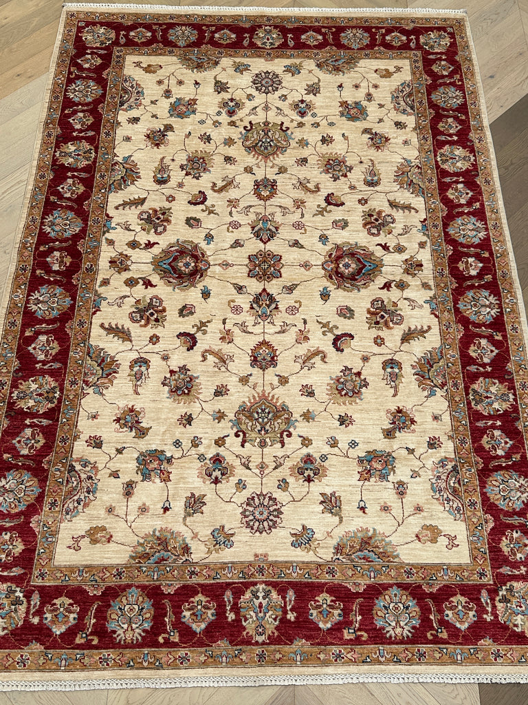 Afghan handmade rug,Chobi . Size: 293x198 cm