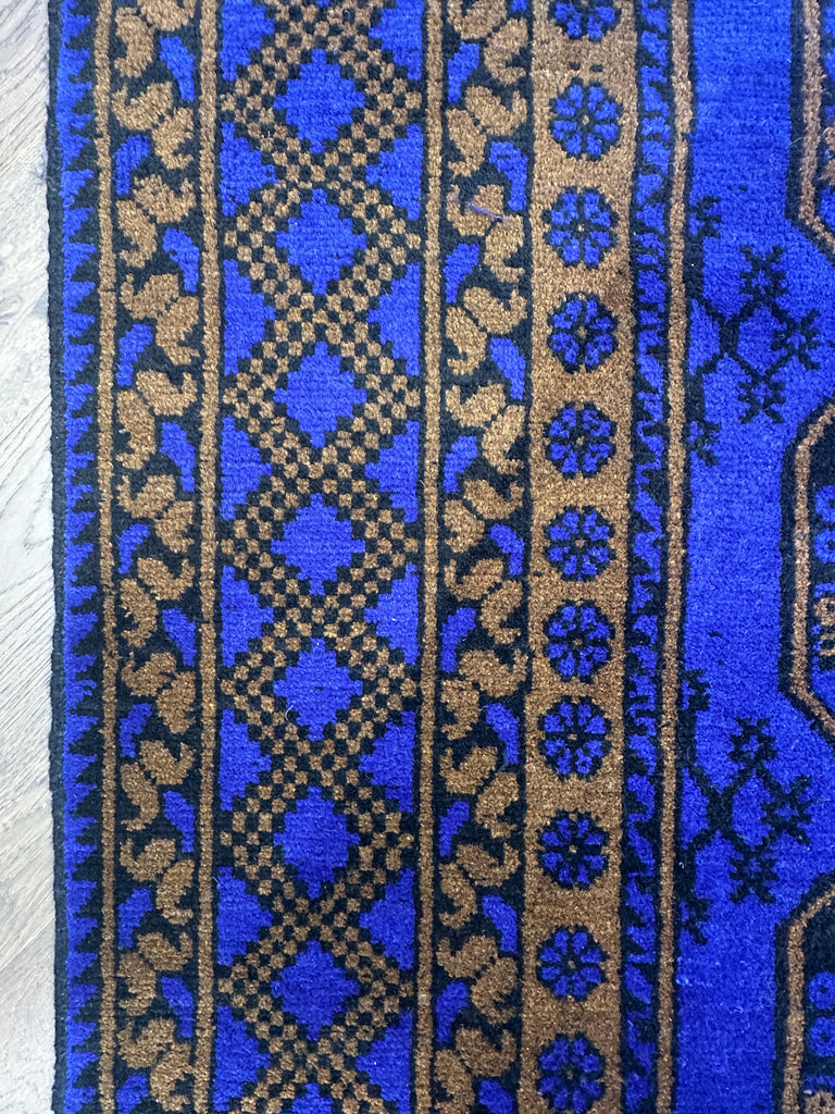 Afghan handmade rug,Chobi. Size: 278x203 cm