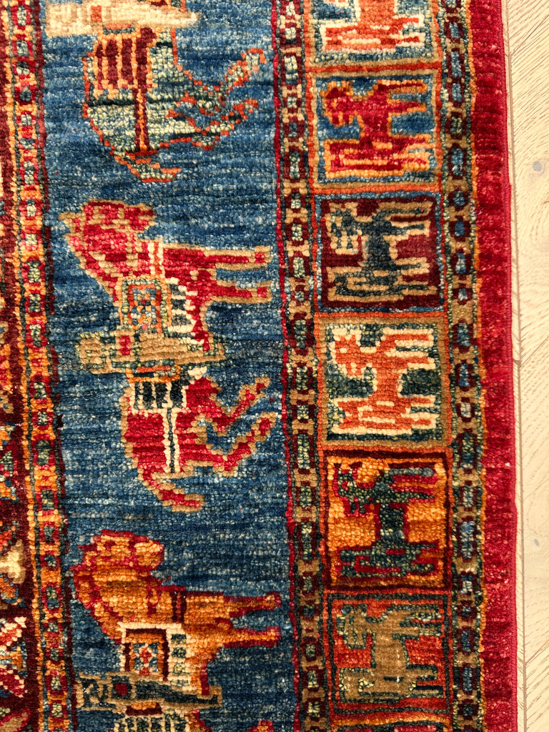 Afghan handmade rug,Chobi . Size: 260x184 cm