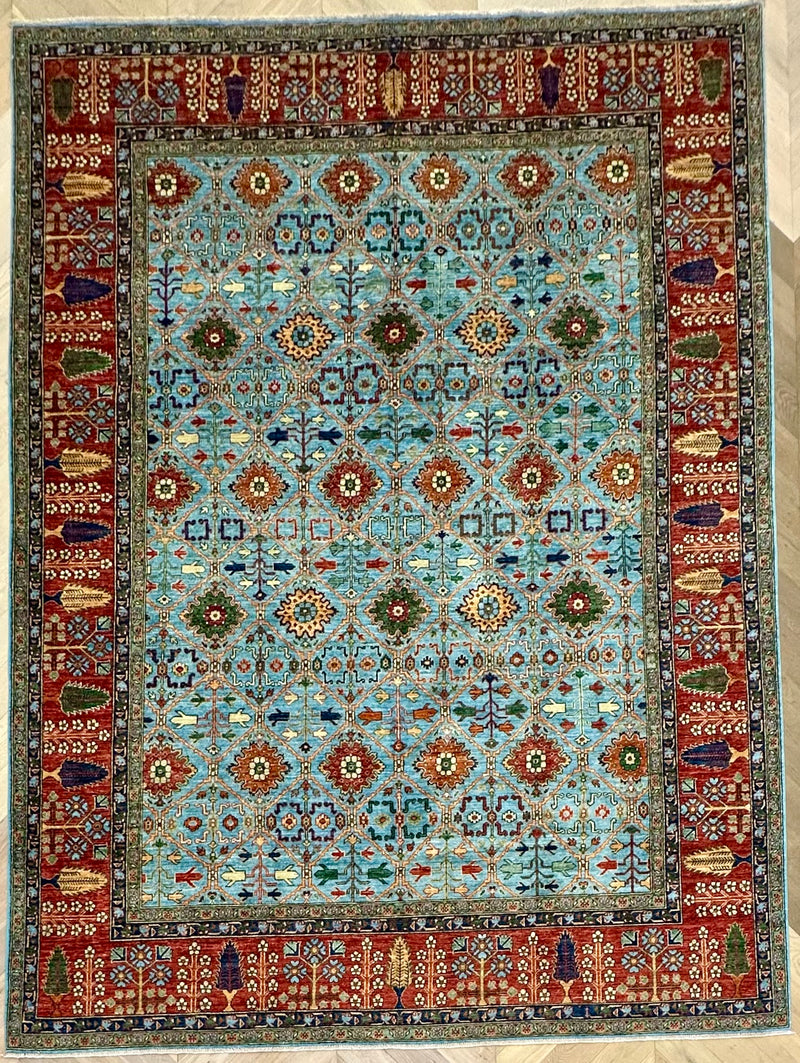 Afghan handmade rug,Chobi. Size:363x272cm