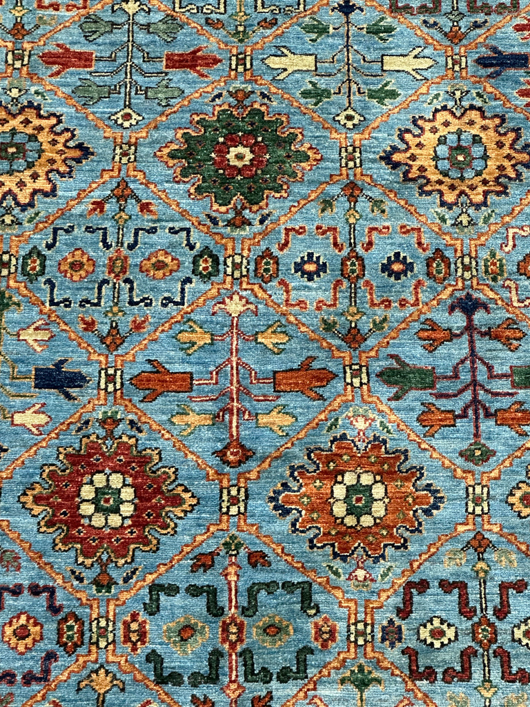 Afghan handmade rug,Chobi. Size:363x272cm